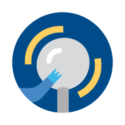 An icon that depicts a Van de Graaff generator for our Watts Up class.